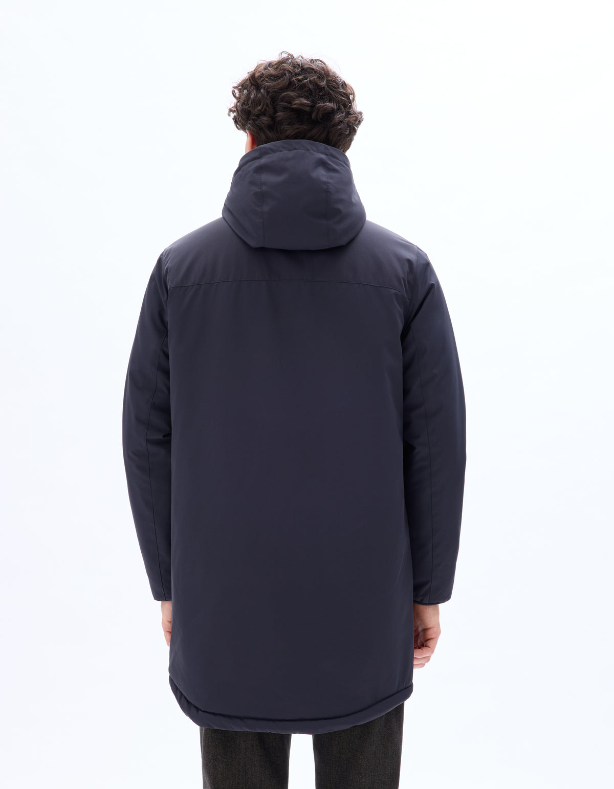 Regular Fit 100% Polyester Solid Hooded Jackets