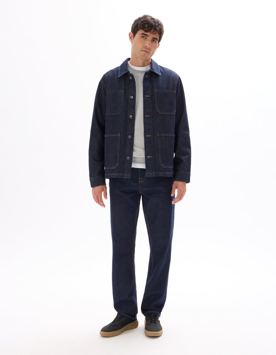 Loose Fit 100% Cotton Jeans - Blue