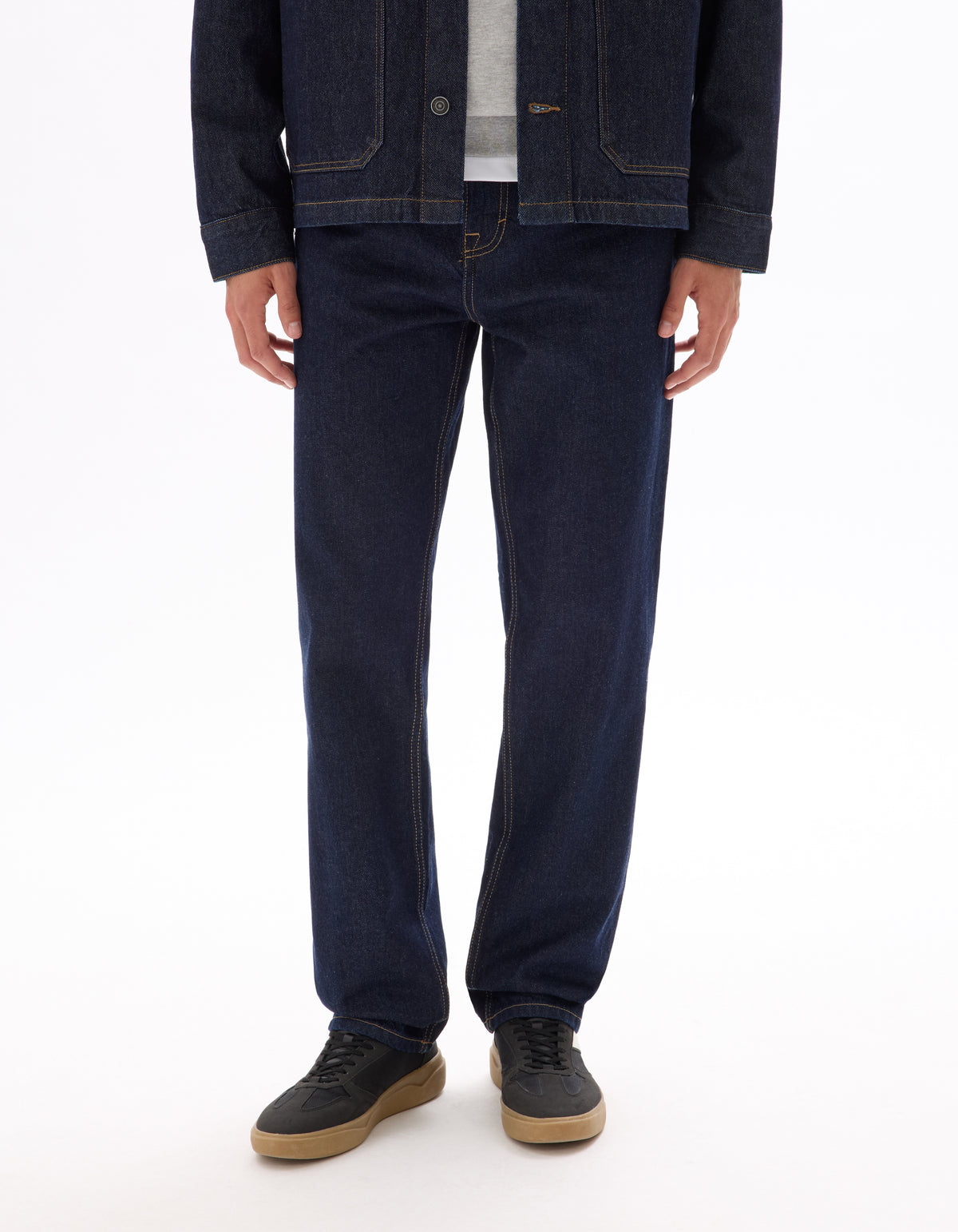 Loose Fit 100% Cotton Jeans - Blue