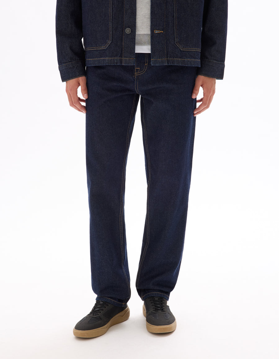 Loose Fit 100% Cotton Jeans - Blue