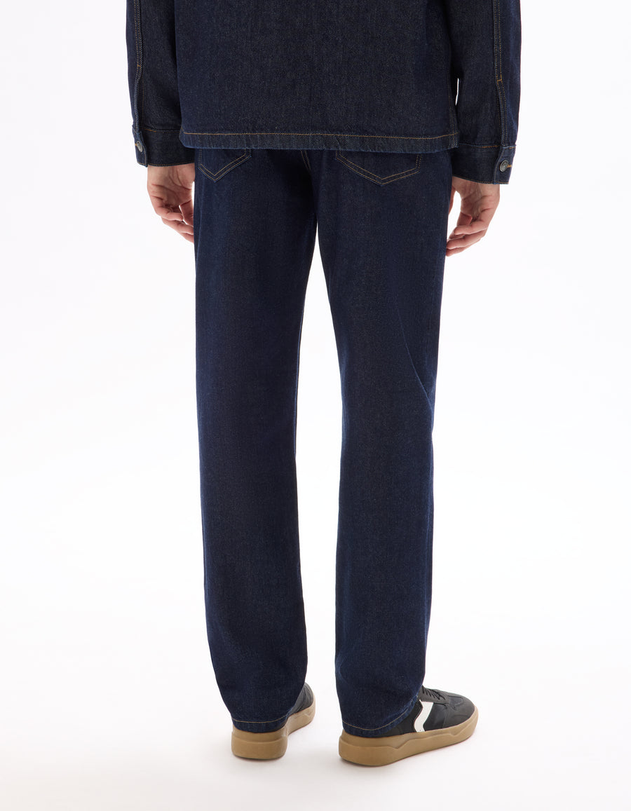 Loose Fit 100% Cotton Jeans - Blue