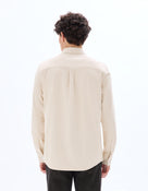Regular Fit 100% Cotton Spread Collar Shirt - Off White
