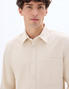 Regular Fit 100% Cotton Spread Collar Shirt - Off White