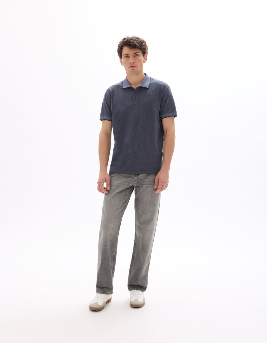 Loose Fit 100% Cotton Jeans - Grey