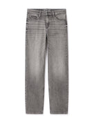 Loose Fit 100% Cotton Jeans - Grey