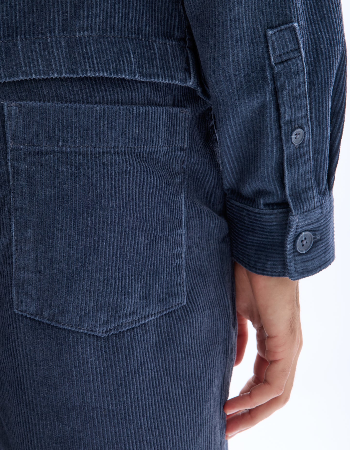 Celio* Cotton Blue Solid Men Loose Fit Trousers