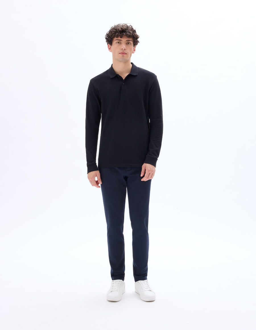 Regular Fit 100% Cotton Solid Polo Collar T-Shirts