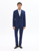Slim Fit Poly Viscose Blazer - Blue