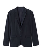 Slim Fit Poly Viscose Blazer - Navy Blue