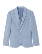 Slim Fit Poly Viscose Blazer - Chambray