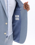 Slim Fit Poly Viscose Blazer - Chambray