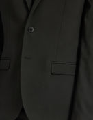 Slim Fit Poly Viscose Blazer - Black
