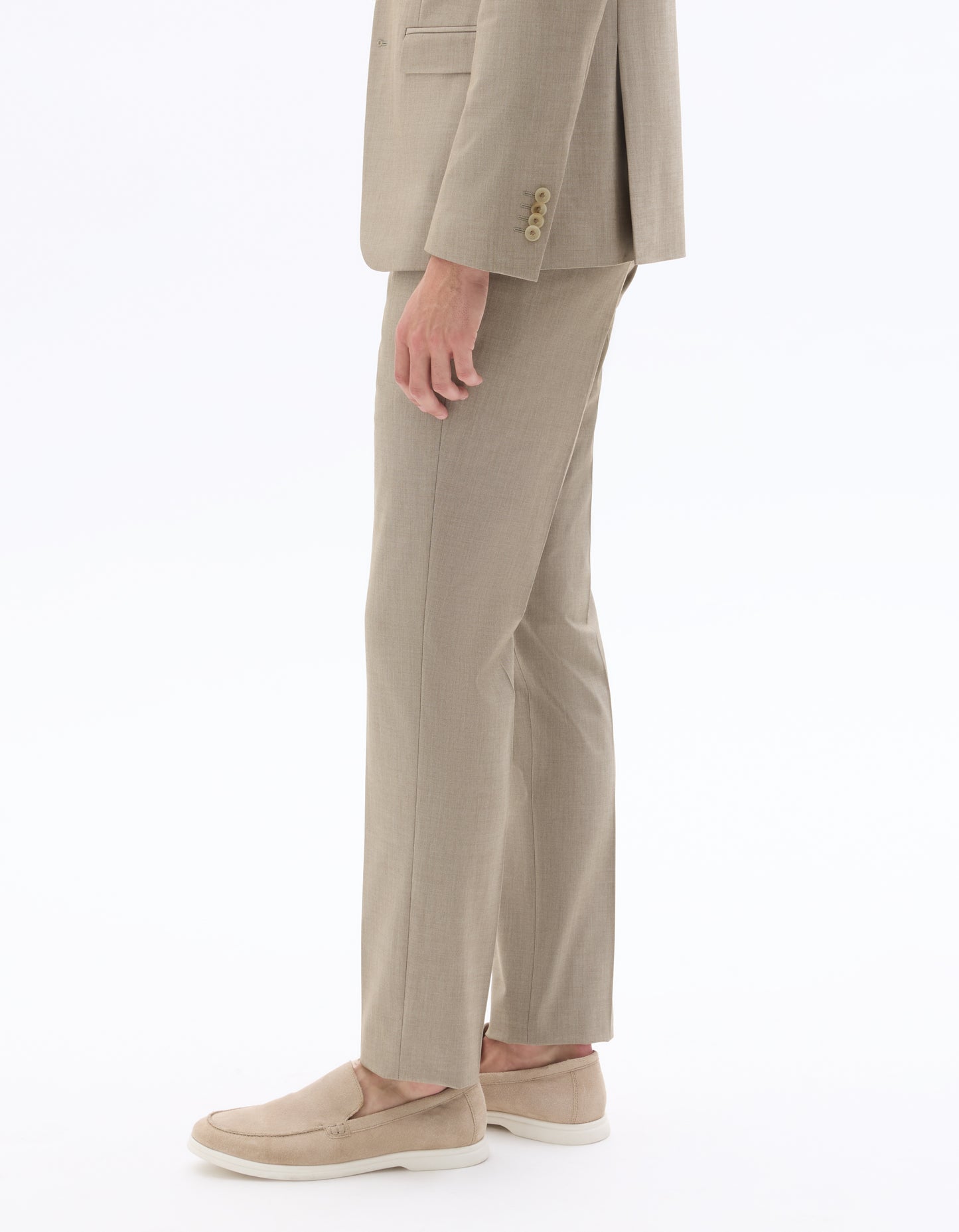 Celio* Slim Fit Suit Trouser-Dark Beige