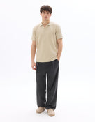 Regular Fit Polyester T-Shirt - Beige