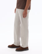 Straight Fit 100% Cotton Solid Casual Trouser - Grey
