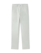 Straight Fit 100% Cotton Solid Casual Trouser - Green