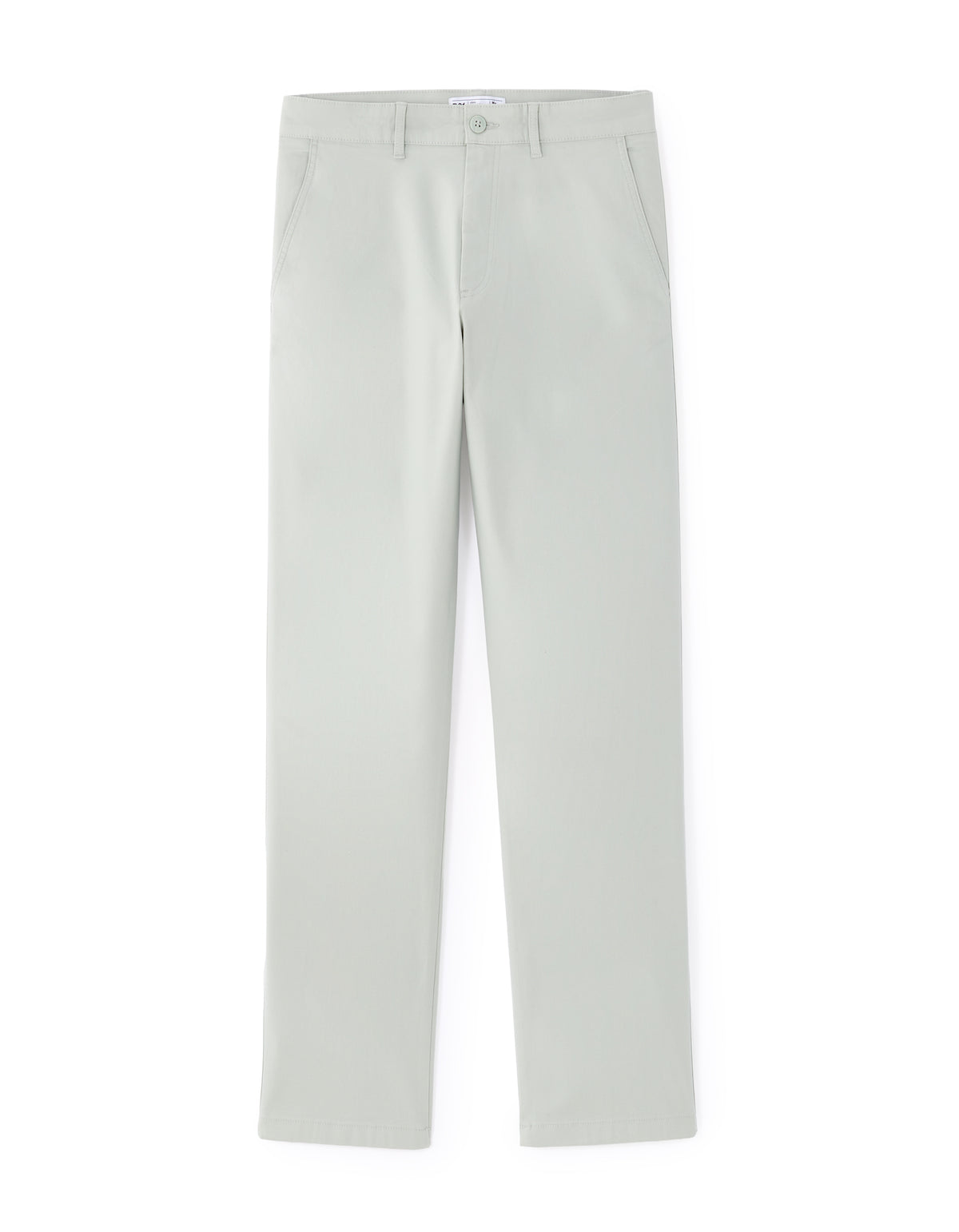 Straight Fit 100% Cotton Solid Casual Trouser - Green