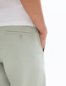 Straight Fit 100% Cotton Solid Casual Trouser - Green