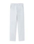 Straight Fit 100% Cotton Solid Casual Trouser - Blue