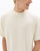 Oversized Fit 100% Cotton Crew Neck T-Shirt - Ecru
