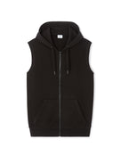 Regular Fit 100% Cotton Hooded Sweatshirt - Black