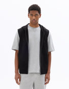 Regular Fit 100% Cotton Hooded Sweatshirt - Black