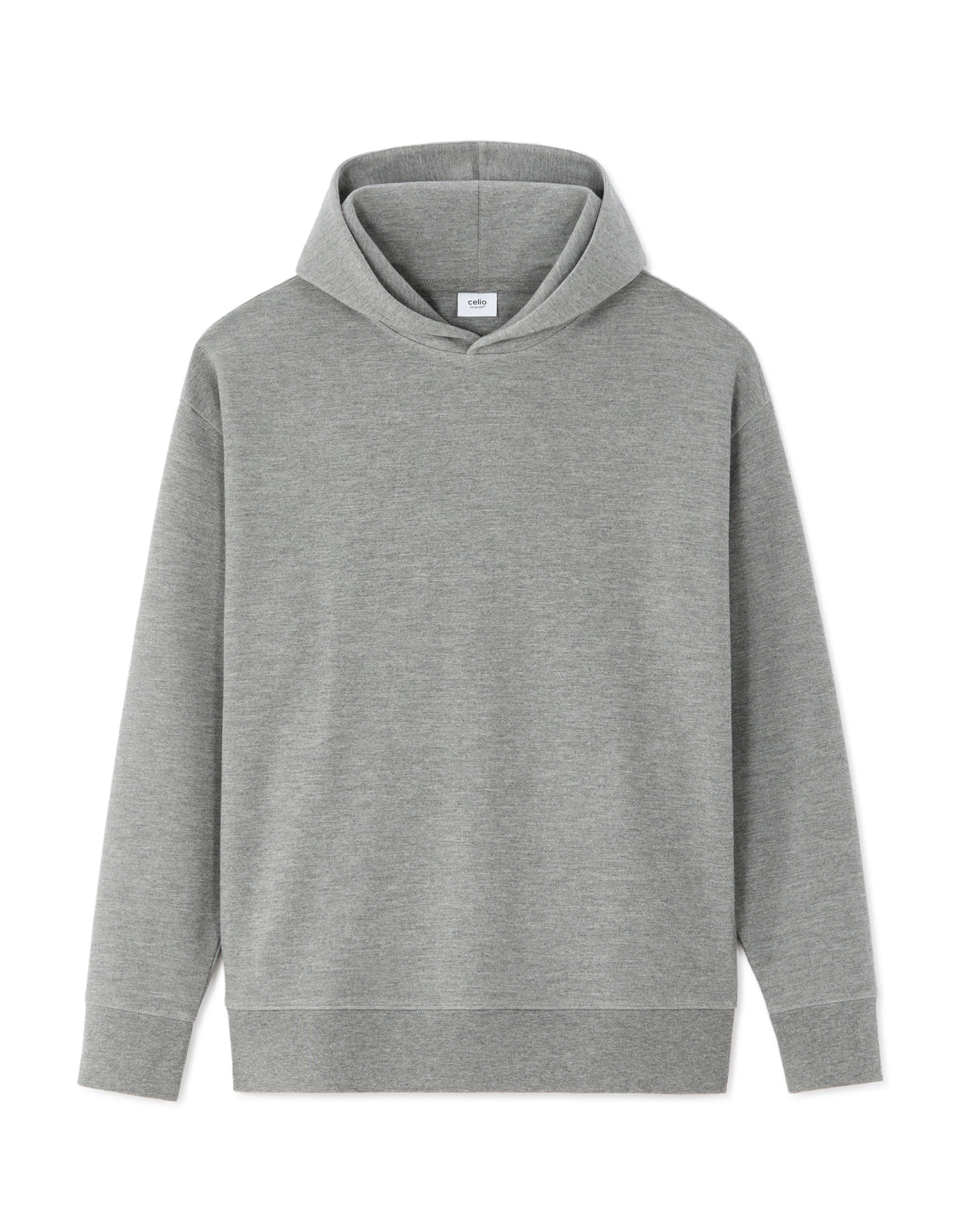 Loose Fit Poly-Cotton Solid Hooded Sweatshirts