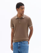 Regular Fit 100% Cotton Polo Collar T-Shirt - Grey