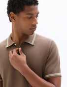 Regular Fit 100% Cotton Polo Collar T-Shirt - Grey
