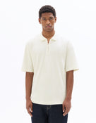 Regular Fit 100% Cotton Zip Neck T-Shirt - White