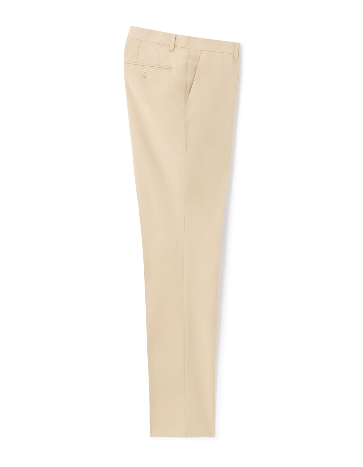 Slim Fit Cotton Formal Trousers - Beige