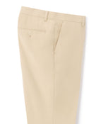Slim Fit Cotton Formal Trousers - Beige