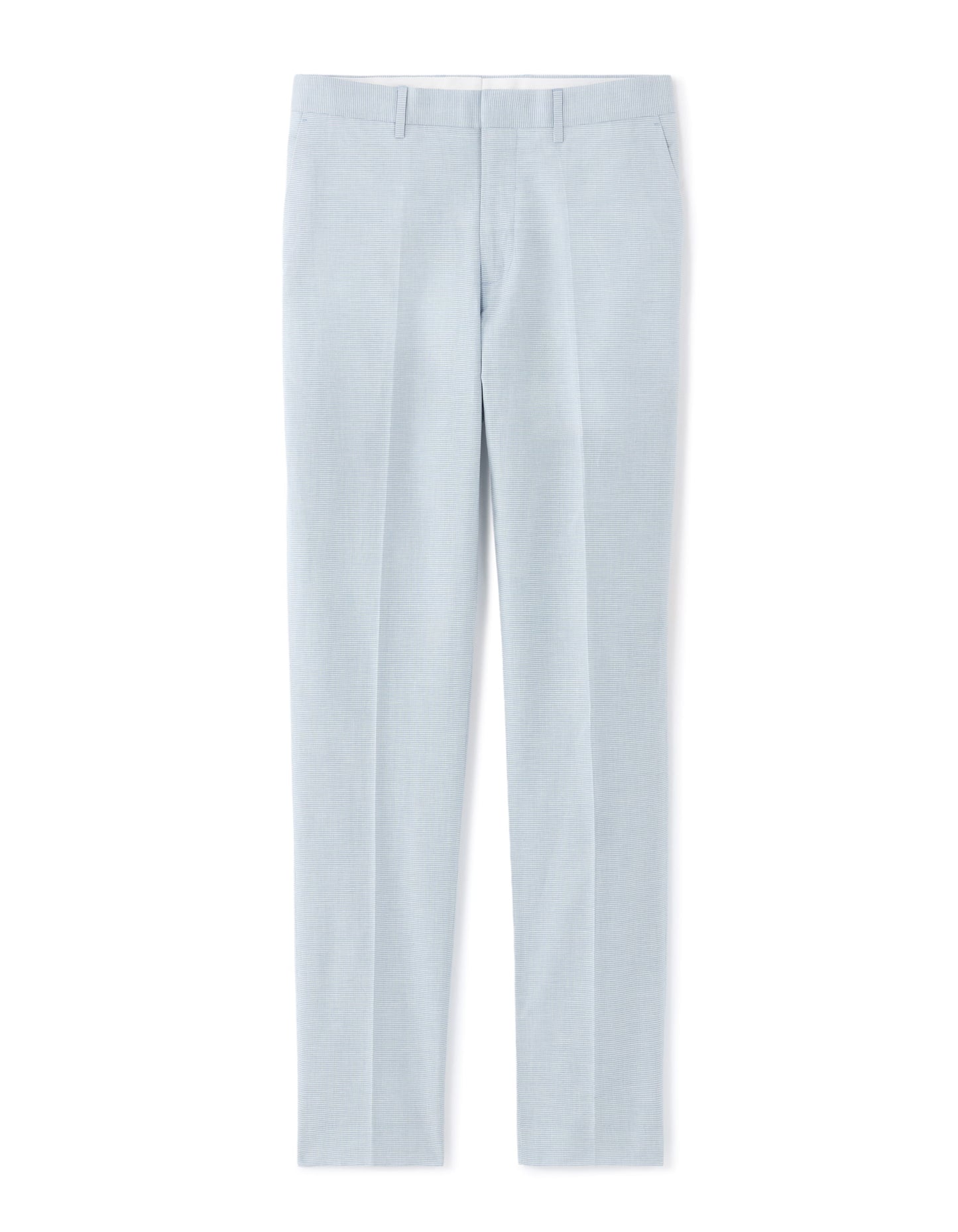 Celio Mens Blue Checks Slim Fit Cotton Formal Trouser