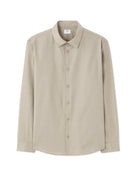 Regular Fit 100% Cotton Dobby Spread Collar Shirt - Grey