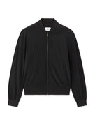 Slim Fit 100% Polyester Jacket - Black