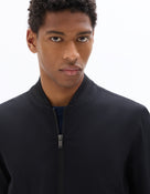 Slim Fit 100% Polyester Jacket - Black