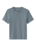 Boxy Fit 100% Cotton Crew Neck T-Shirt - Grey