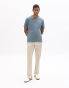 Boxy Fit 100% Cotton Crew Neck T-Shirt - Grey