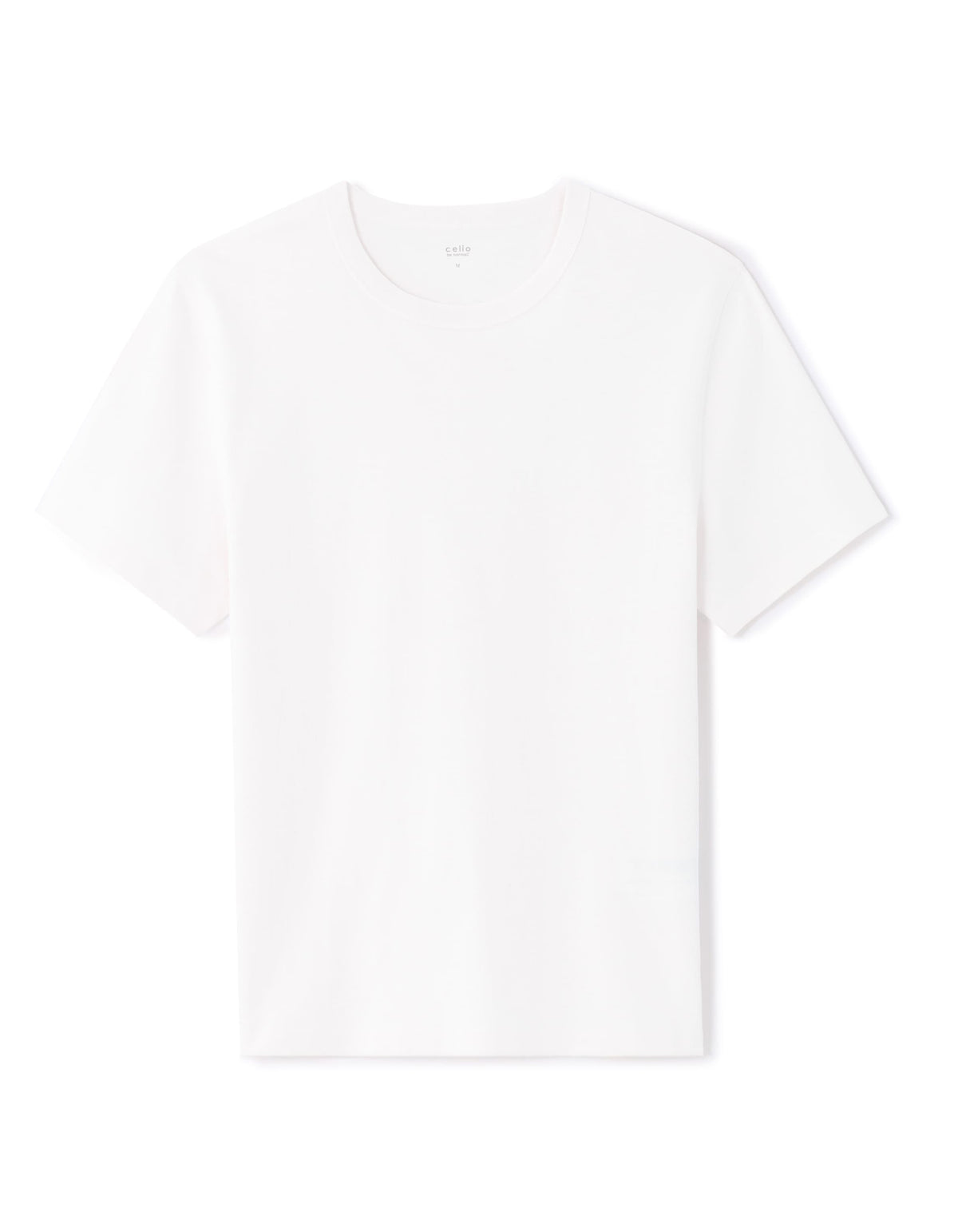 Boxy Fit 100% Cotton Crew Neck T-Shirt - White
