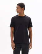 Boxy Fit 100% Cotton Crew Neck T-Shirt - Black