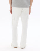 Straight Fit Polyester Trousers - White
