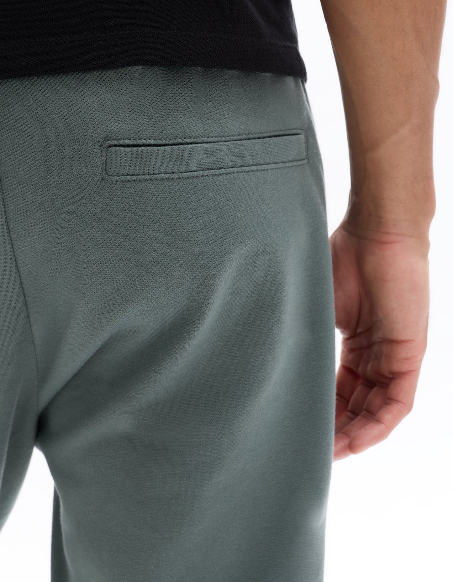 Slim Fit Polyester Trousers - Green