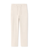 Straight Fit Polyester Trousers - Beige