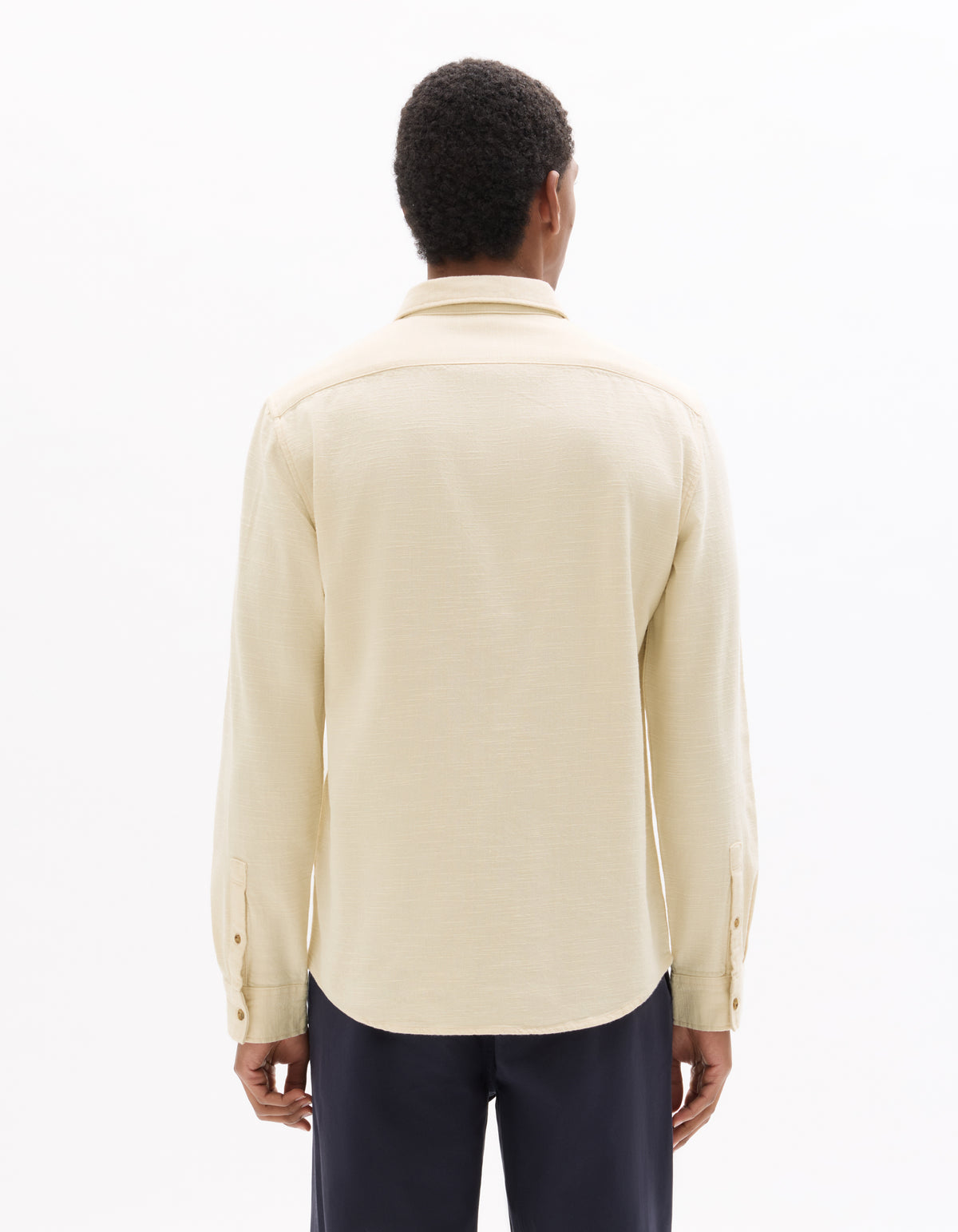 Regular Fit 100% Cotton Spread Collar Shirt - White