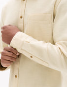Regular Fit 100% Cotton Spread Collar Shirt - White