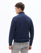 Regular Fit Poly-100% Cotton Solid High Neck Sweaters