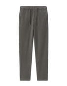 Slim Fit Cotton Blend Textured Trousers - Khaki