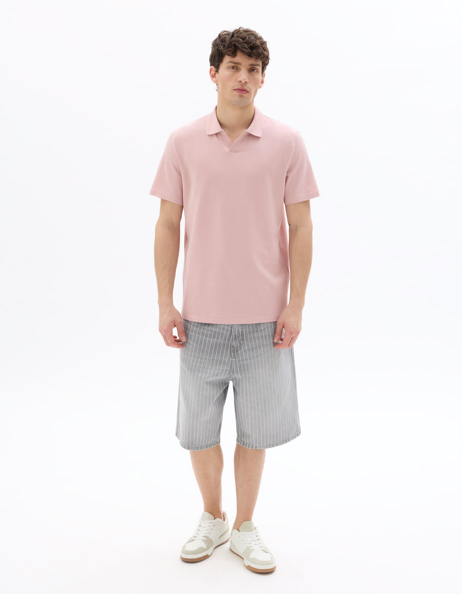 Regular Fit 100% Cotton T-Shirt - Light Pink