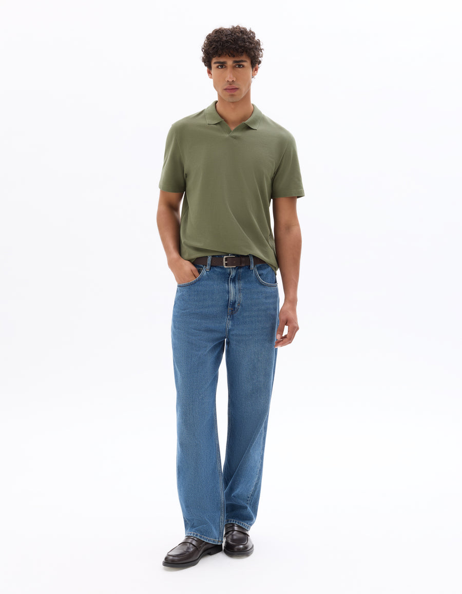Regular Fit 100% Cotton T-Shirt - Khaki