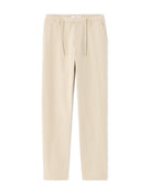 Slim Fit Stretch Cotton Trousers - Beige